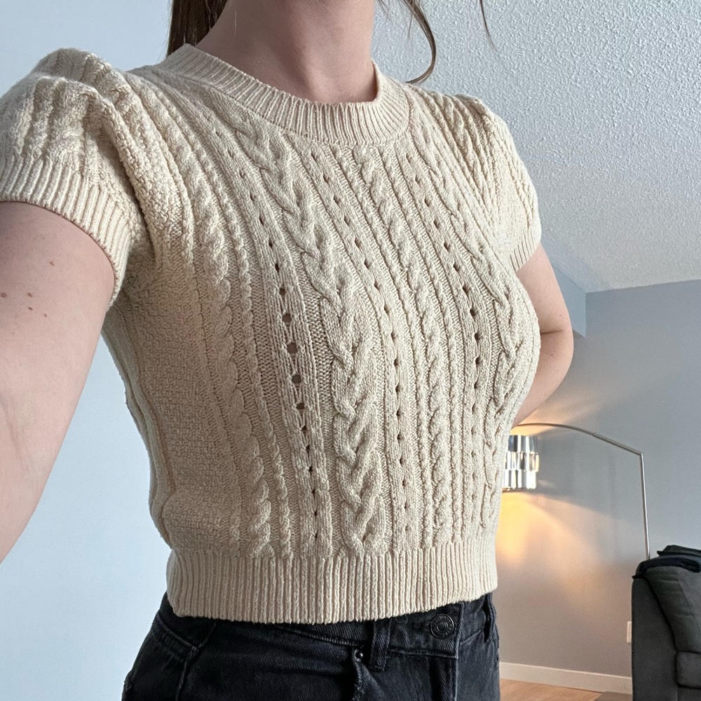 Free People Knit Short Sleeve